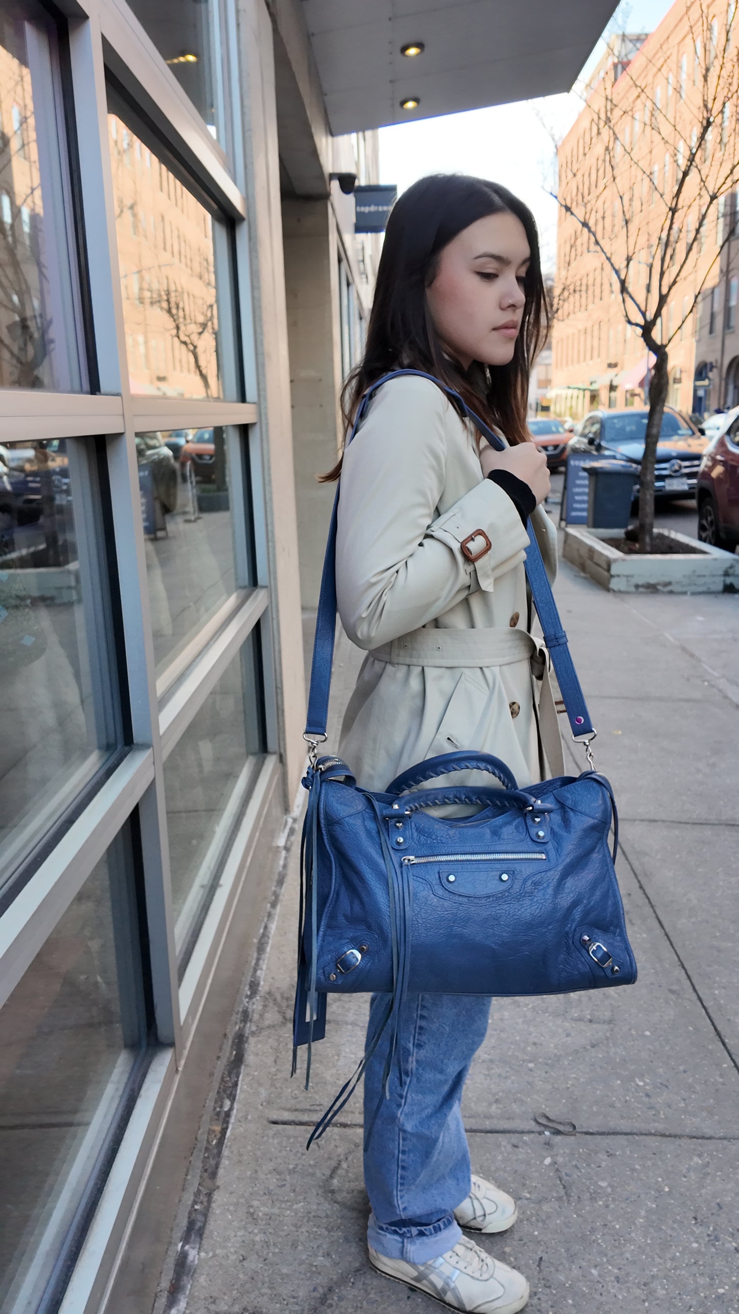 Balenciaga Blue City Bag with silver hardware. ***SOLD***