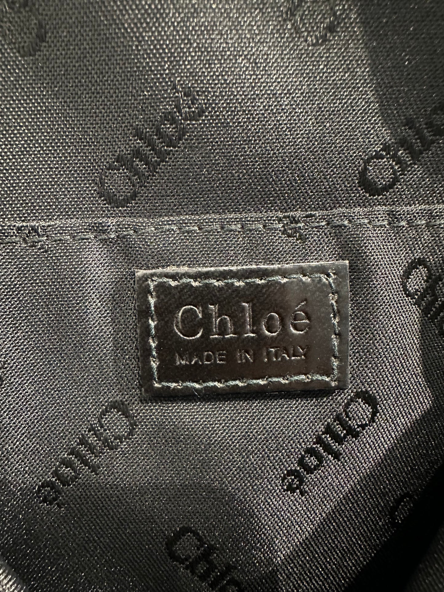 2000s Chloe Denim Kisslock purse with sequin Tiger Head from the Phoebe Philo Era. **SOLD**