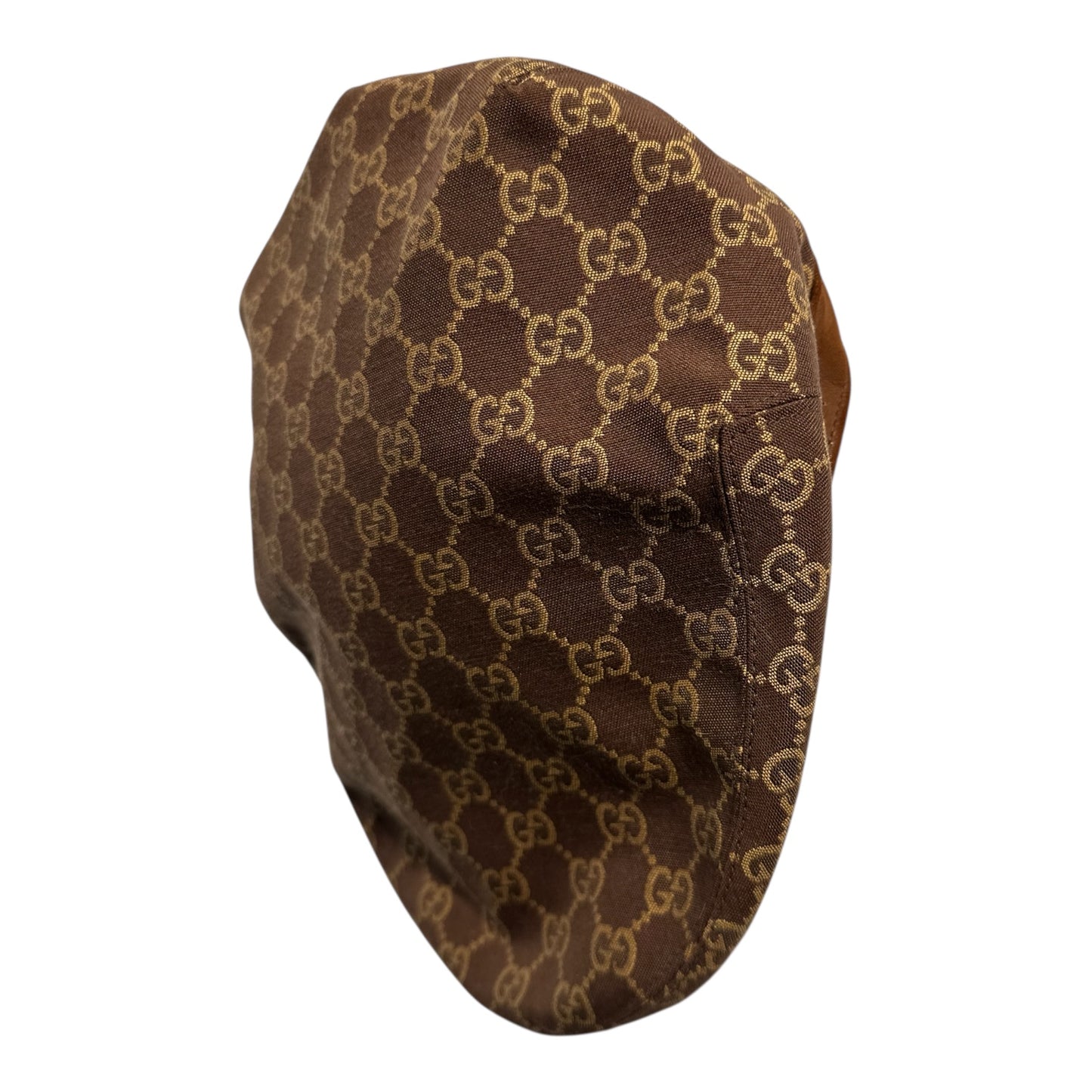 Gucci Brown Canvas Monogram Baker Hat