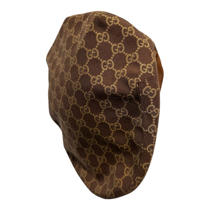 Gucci Brown Canvas Monogram Baker Hat