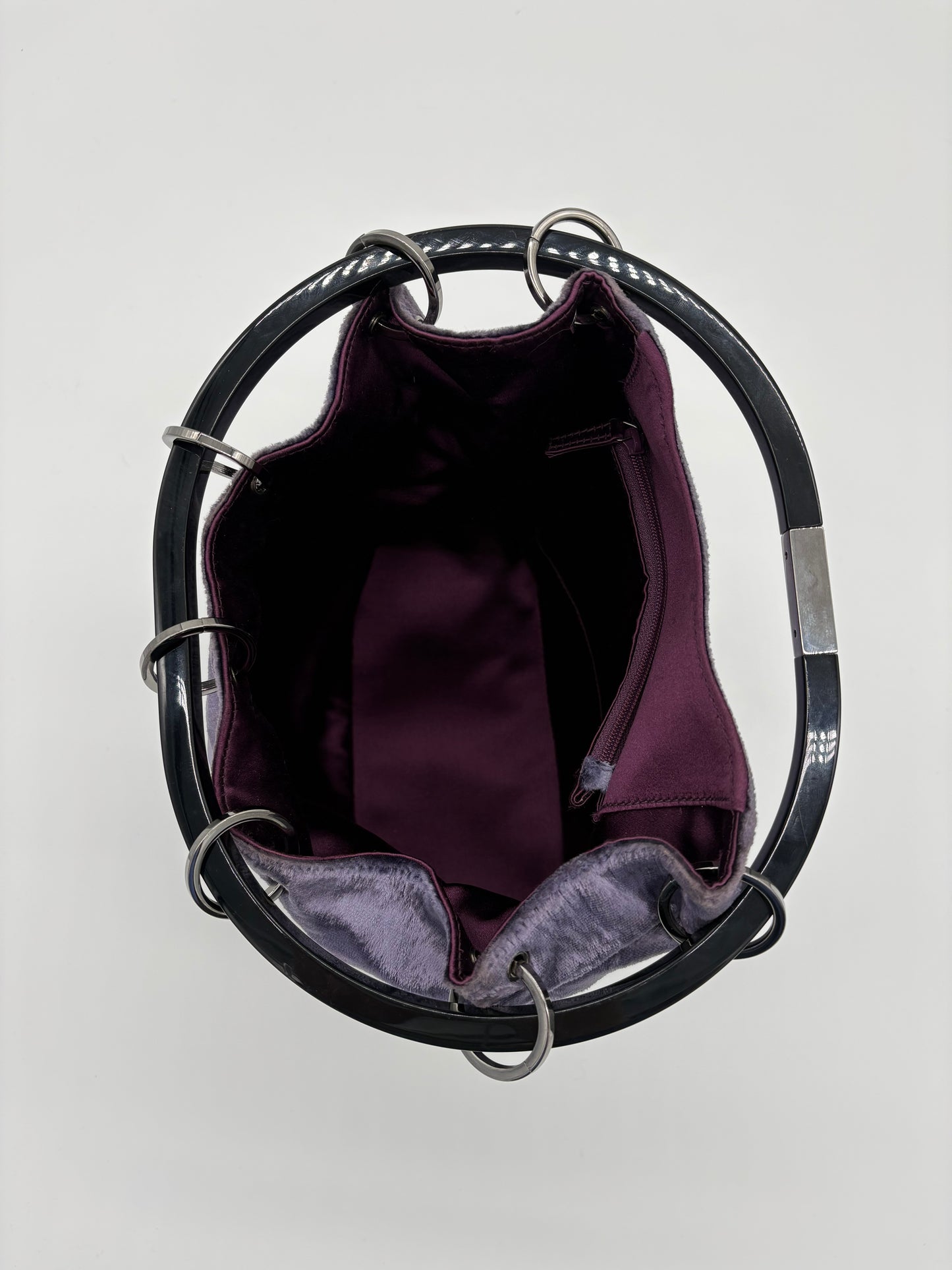 Tom Ford era Gucci Purple Velvet bracelet bag