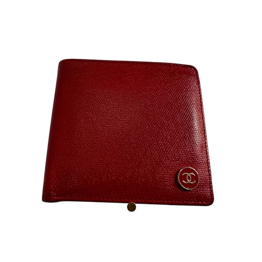 Chanel Red Caviar Leather Wallet **SOLD**