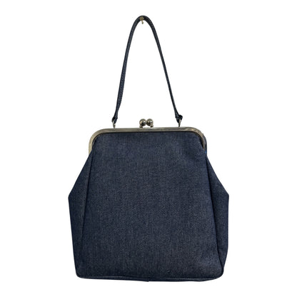 2000s Chloe Denim Kisslock purse with sequin Tiger Head from the Phoebe Philo Era. **SOLD**
