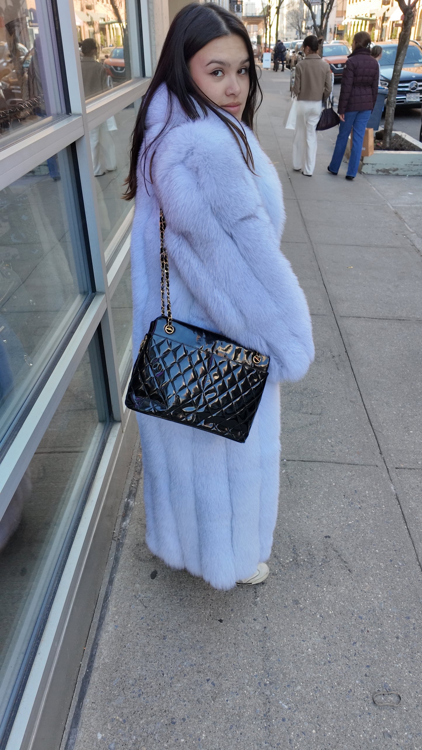 Chanel Black Patent Leather Bag