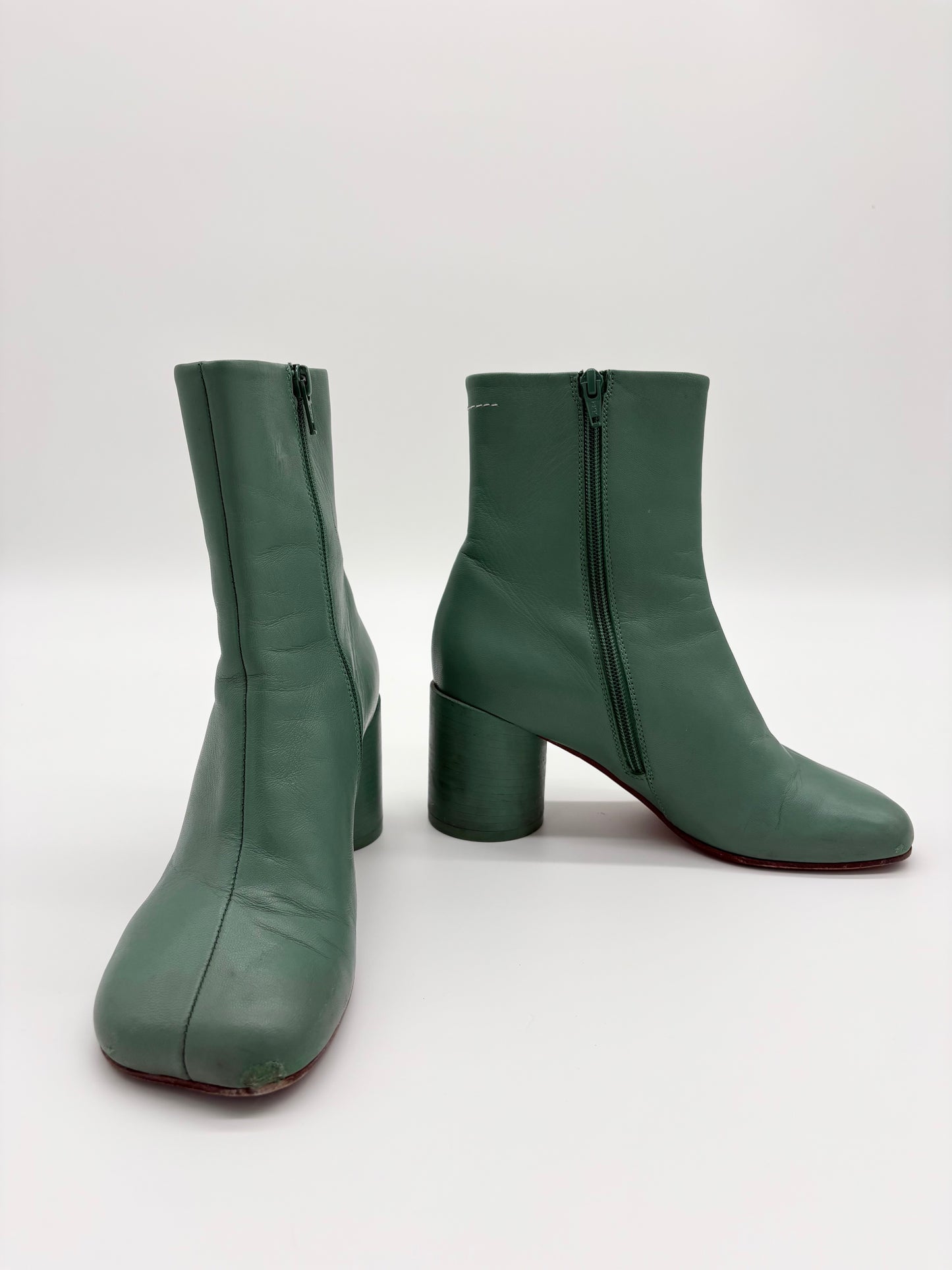 Madison Margiela MM6 Anatomic Leather Ankle Boots