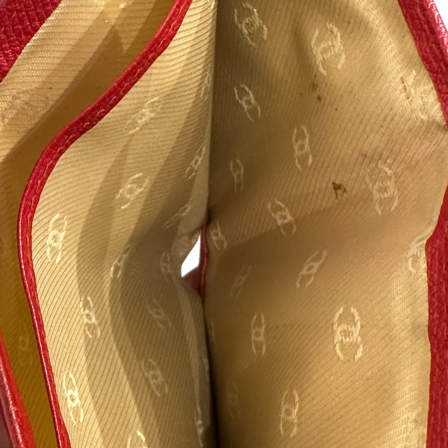 Chanel Red Caviar Leather Wallet **SOLD**