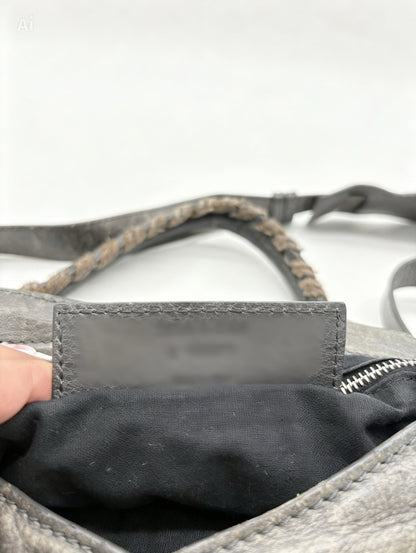 Balenciaga Grey Leather City Bag small with Silver Hardware (strap included)