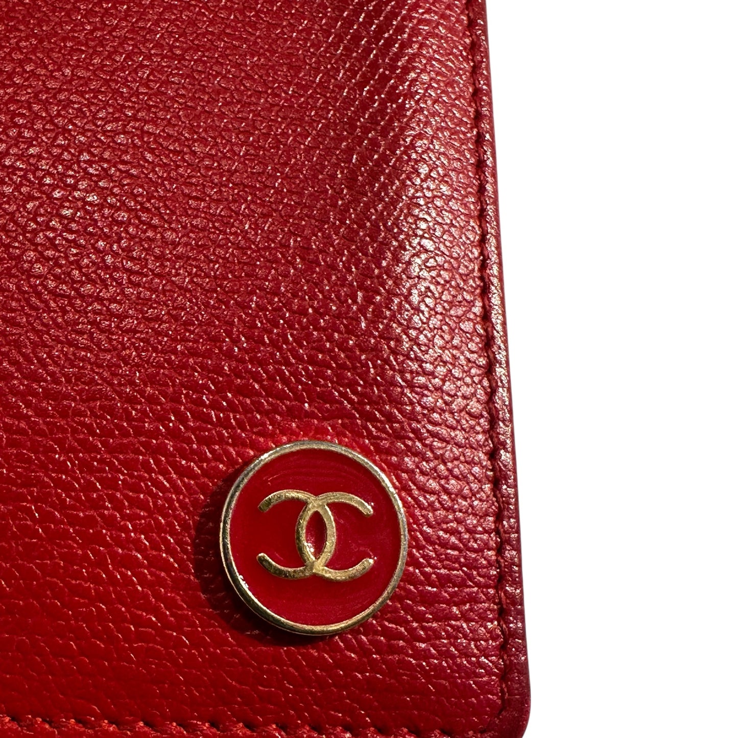 Chanel Red Caviar Leather Wallet **SOLD**