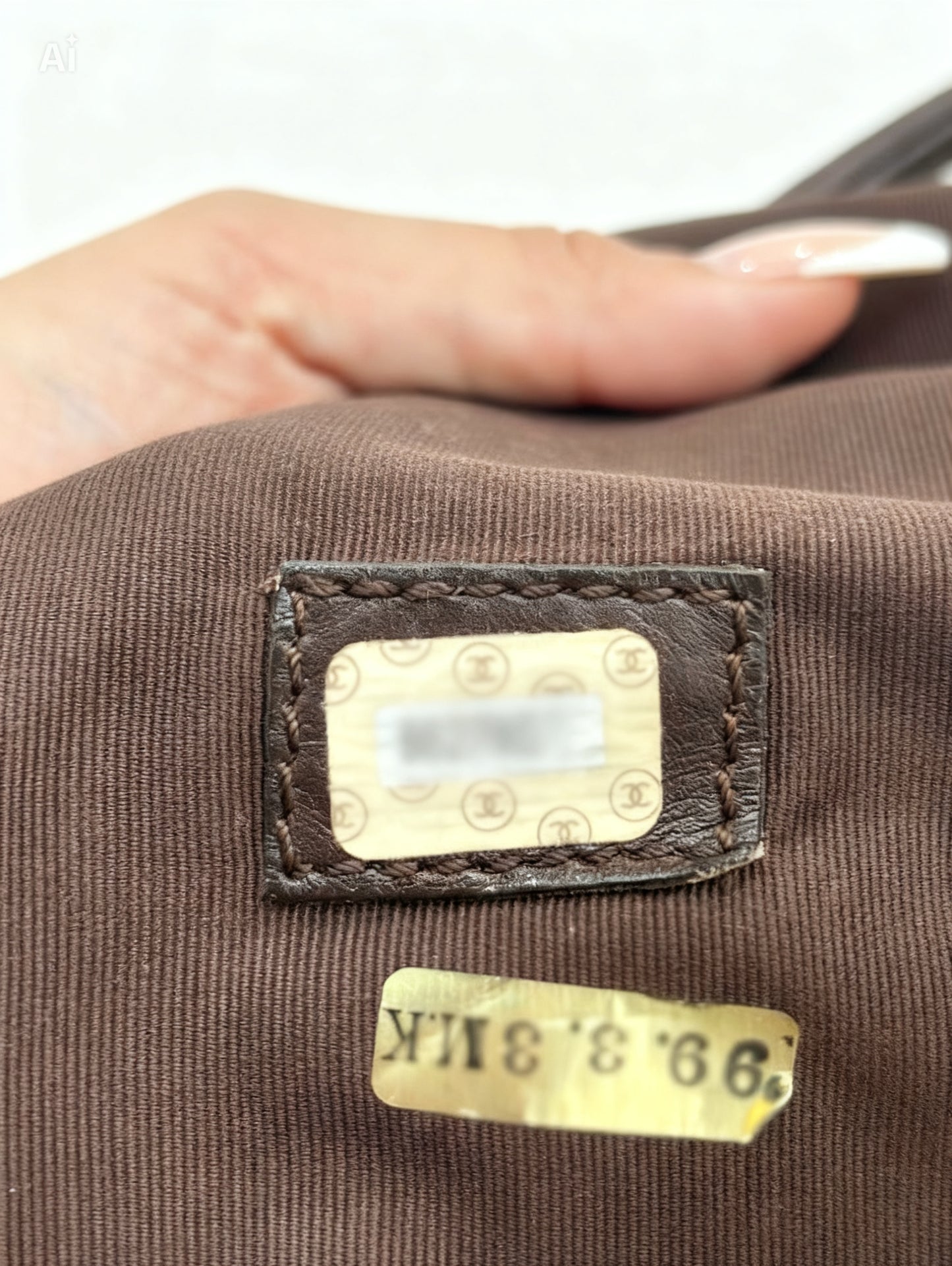 Chanel Raffia and Brown Leather Tote Bag