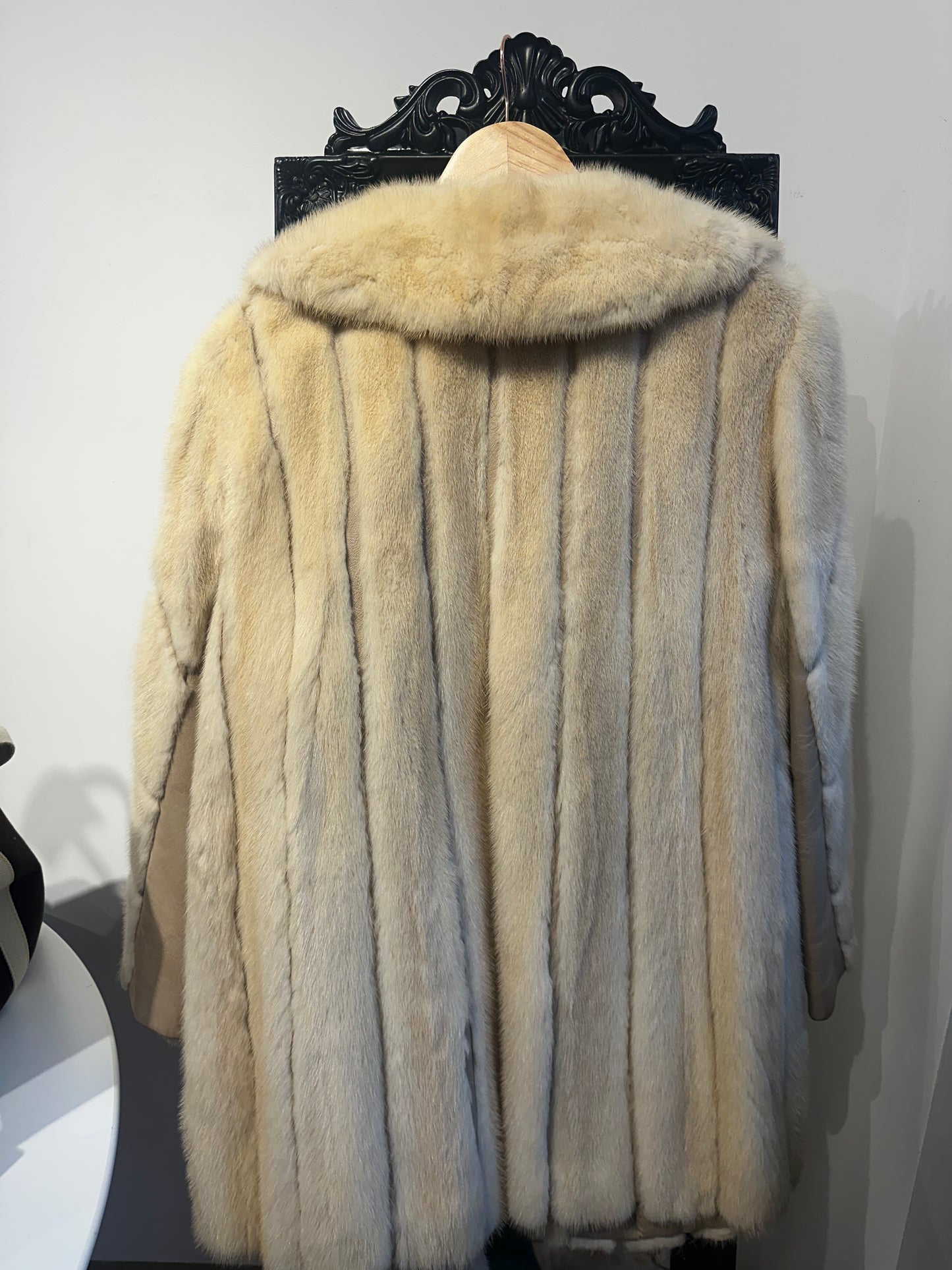Vintage Blonde Mink & Leather coat