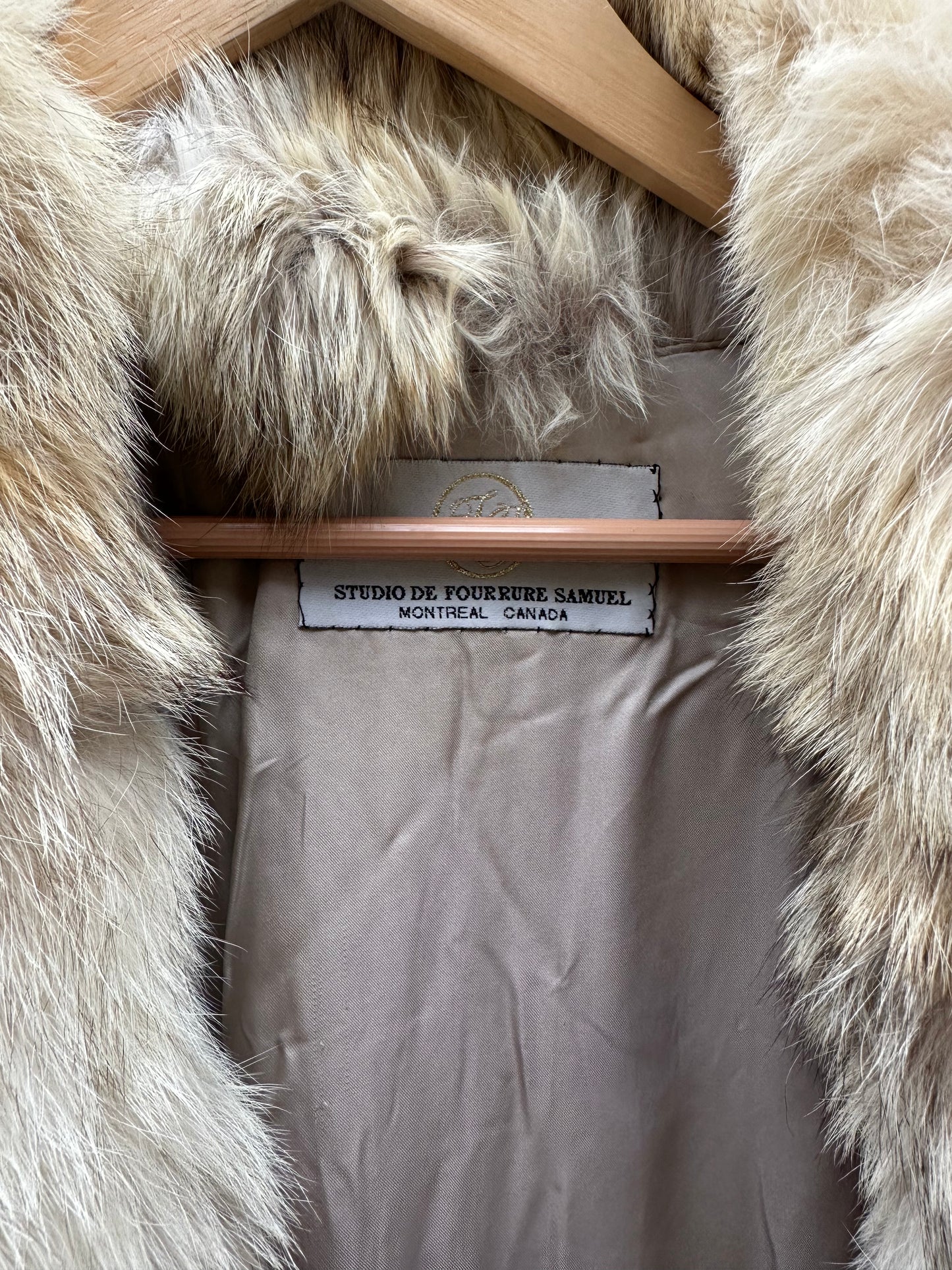 Vintage Coyote Fur Coat Full Length