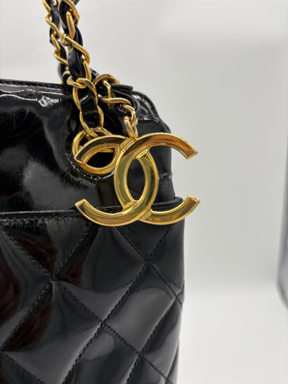 Chanel Black Patent Leather Bag