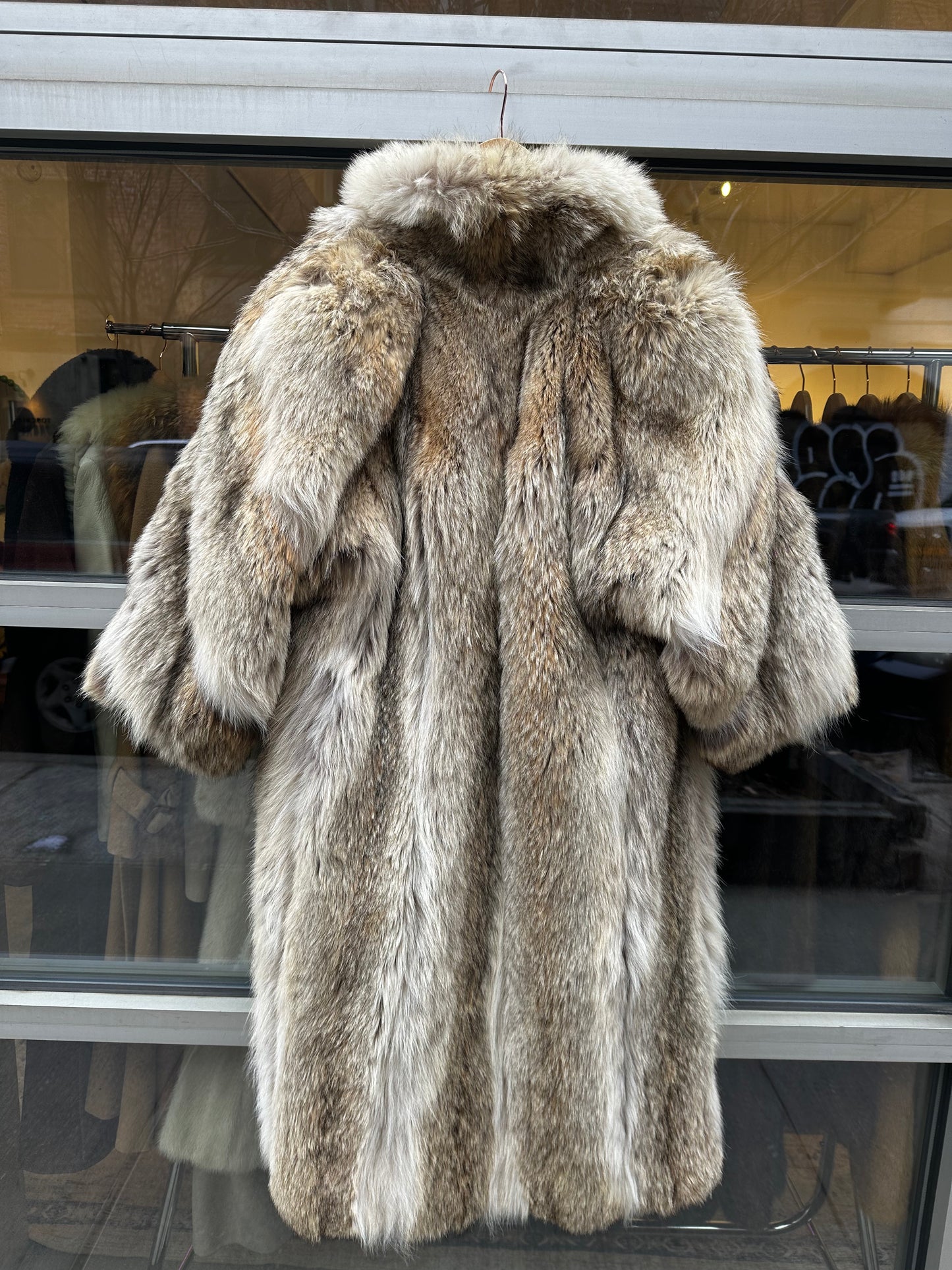 Vintage Coyote Fur Coat Full Length