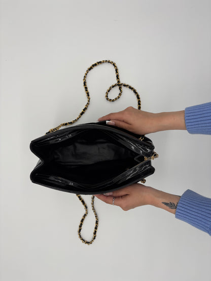 Chanel Black Patent Leather Bag