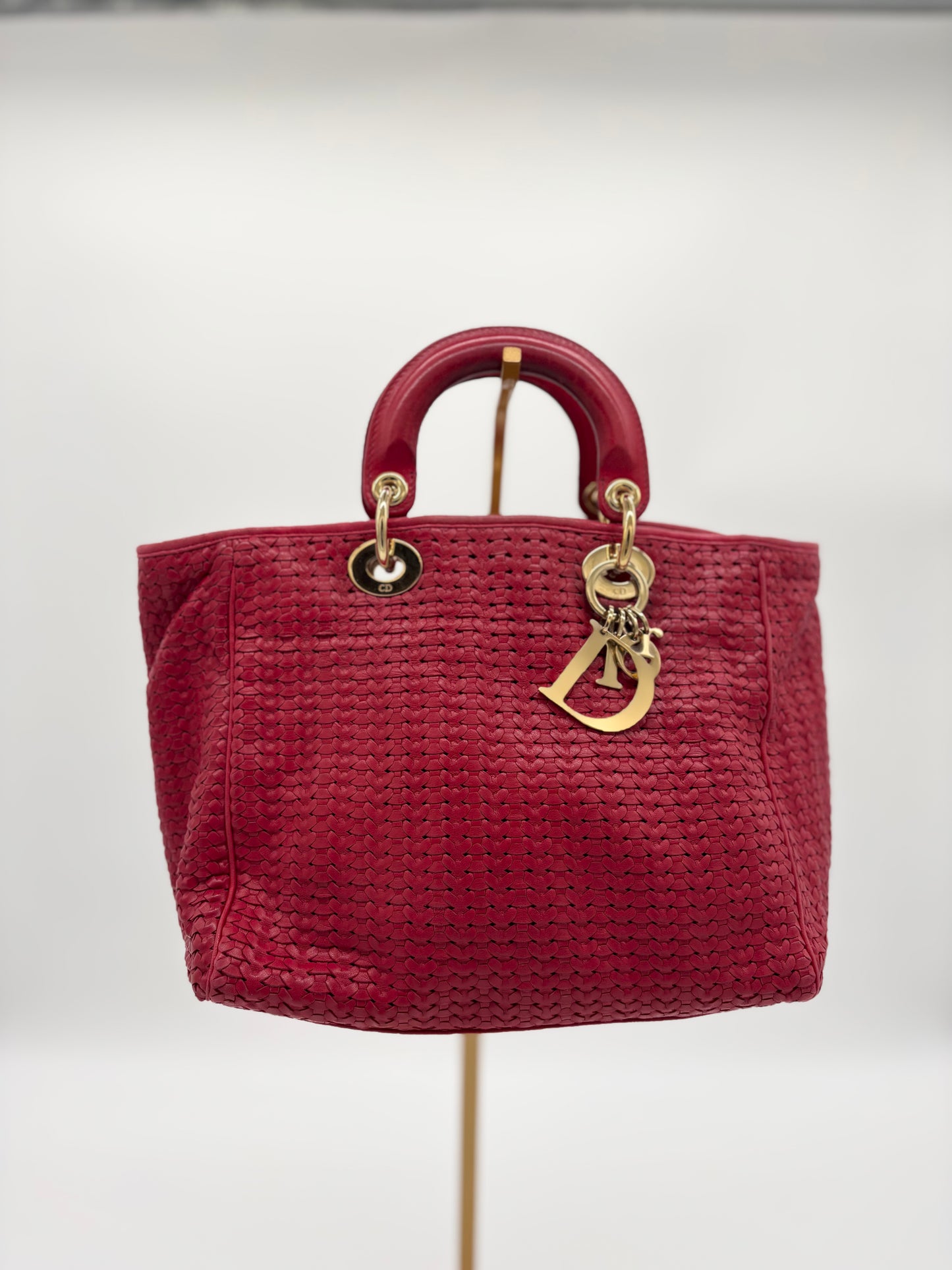 Vintage Dior red leather woven ***SOLD***