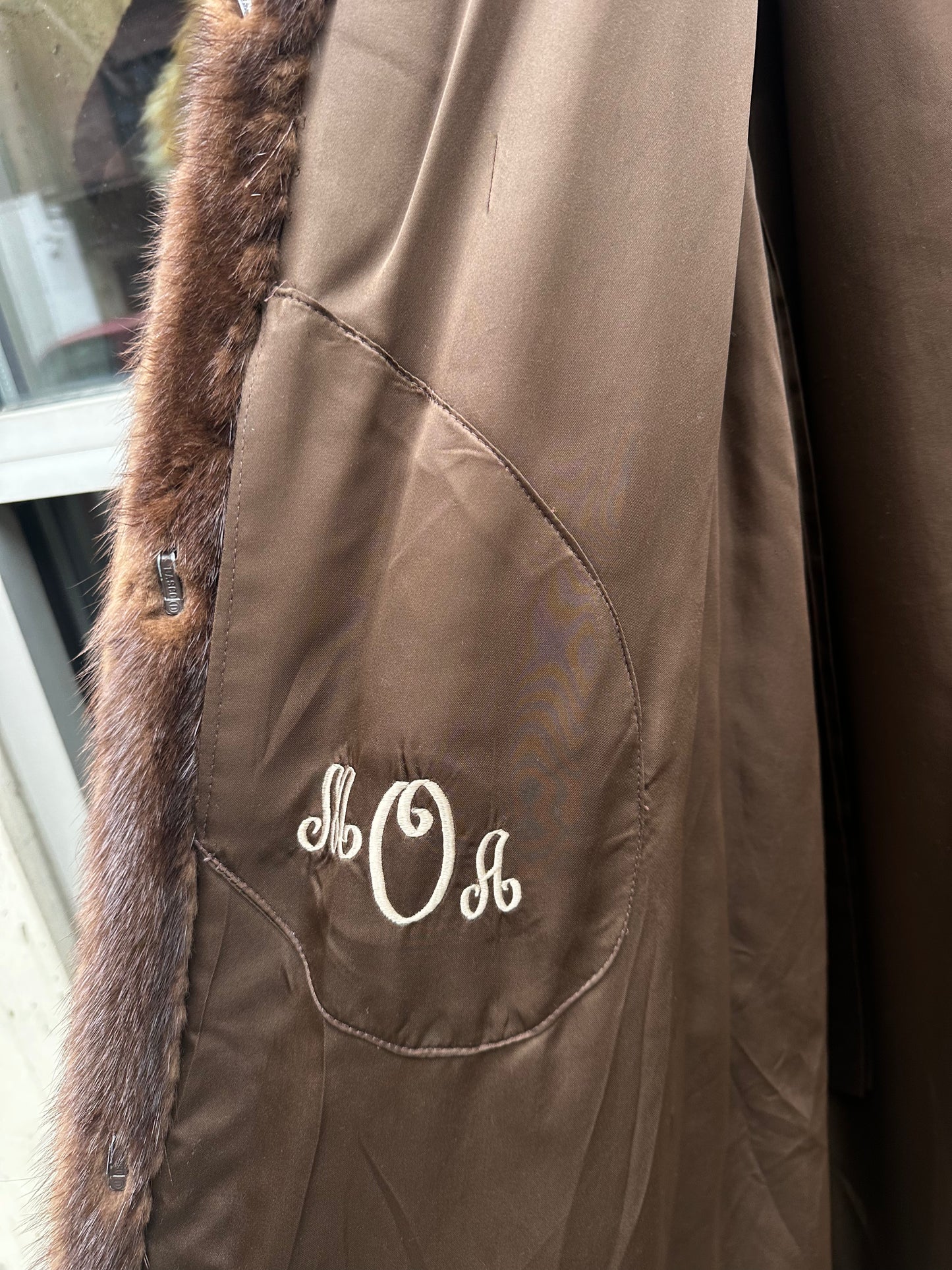 Full length Brown Russian Mink Coat