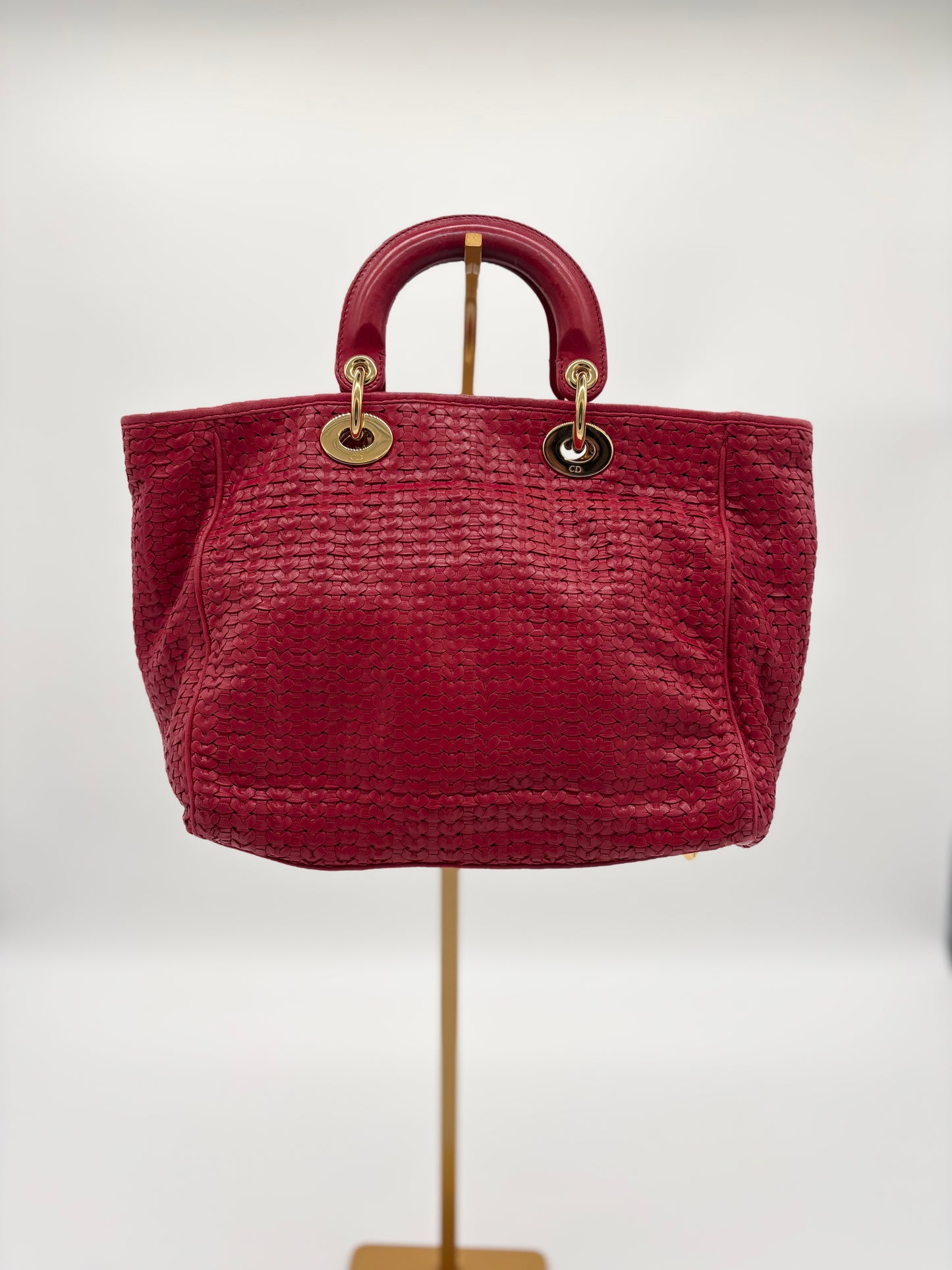 Vintage Dior red leather woven ***SOLD***