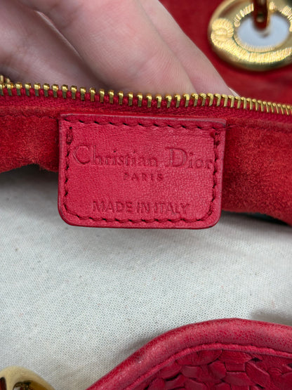 Vintage Dior red leather woven ***SOLD***