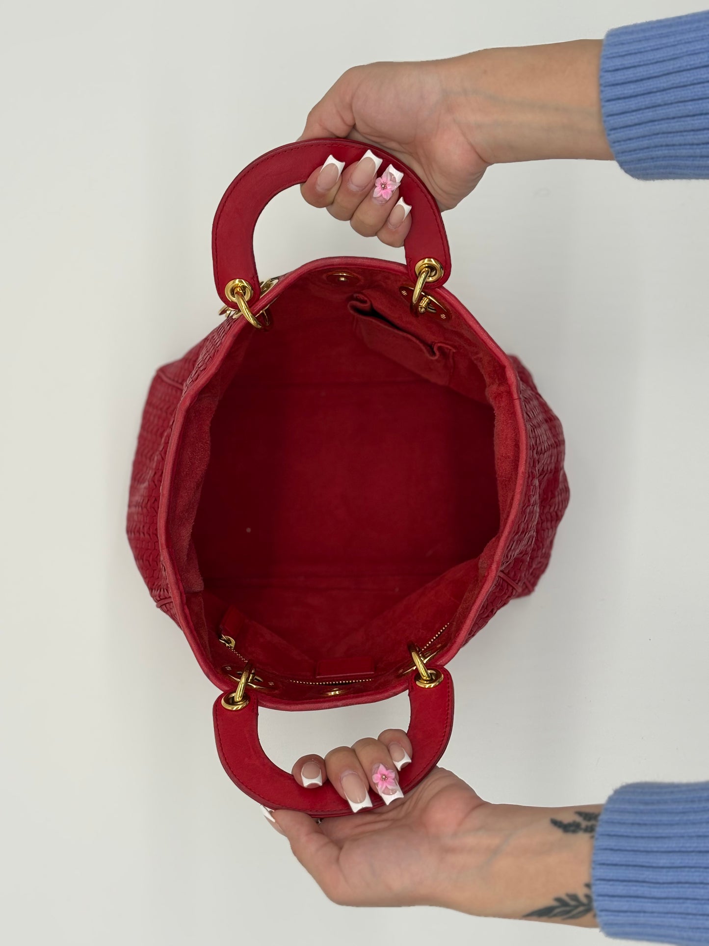 Vintage Dior red leather woven ***SOLD***