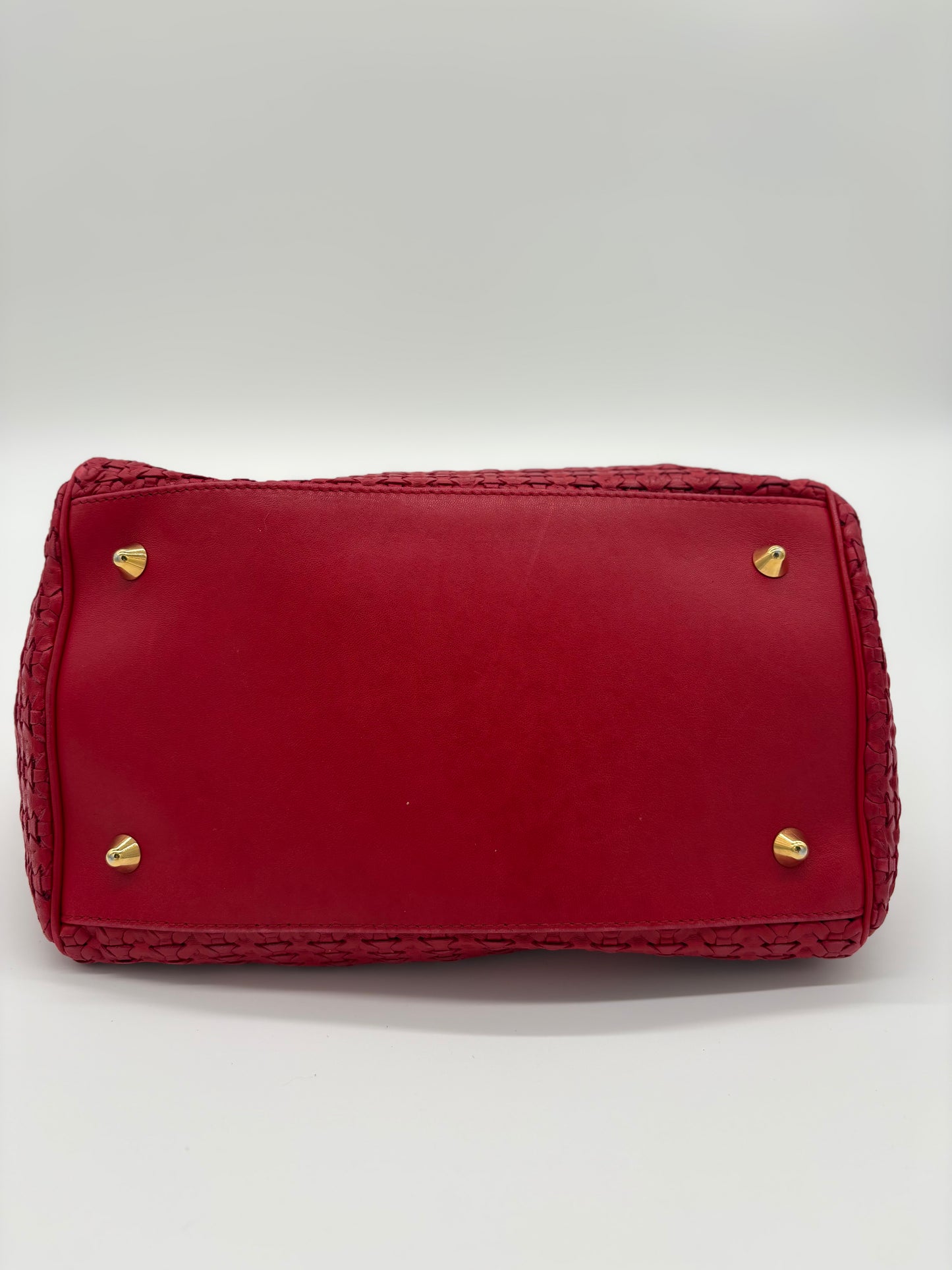 Vintage Dior red leather woven ***SOLD***