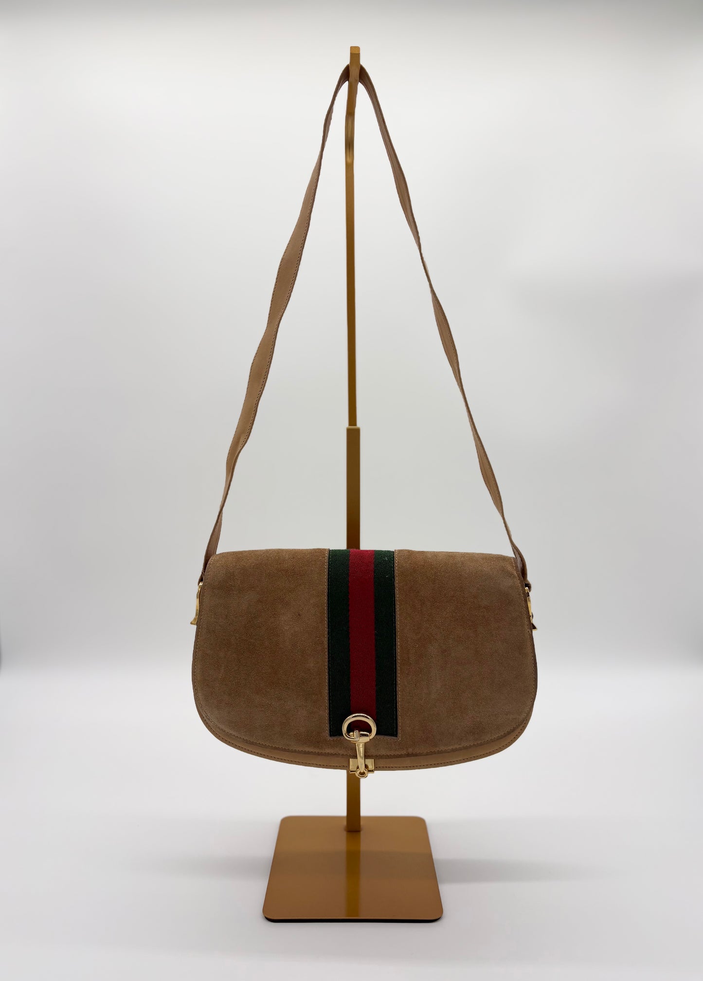 1970s Suede Gucci Sherry Line Bag