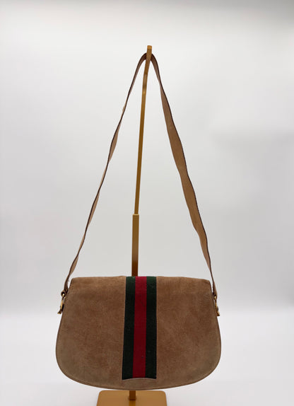1970s Suede Gucci Sherry Line Bag