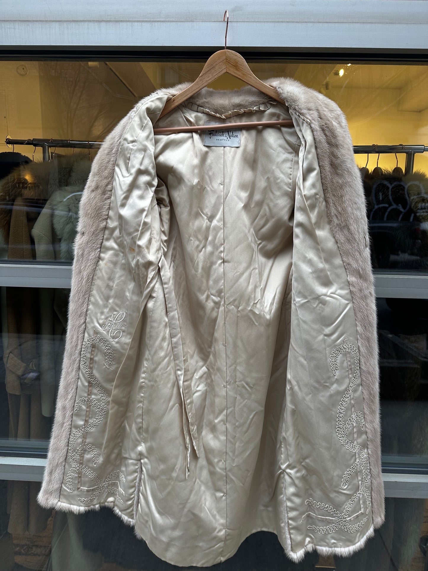 Blonde Mink Full Length Mink Coat