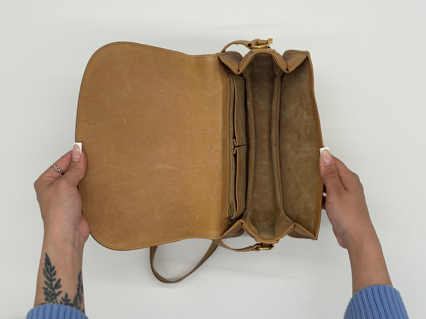1970s Suede Gucci Sherry Line Bag