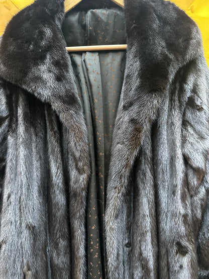 Black Full Length Mink Coat