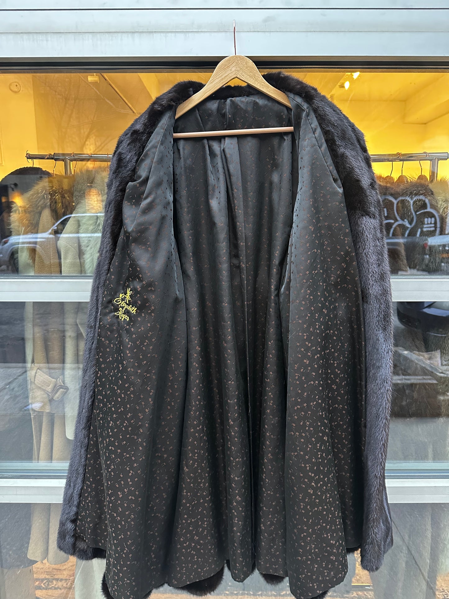 Black Full Length Mink Coat