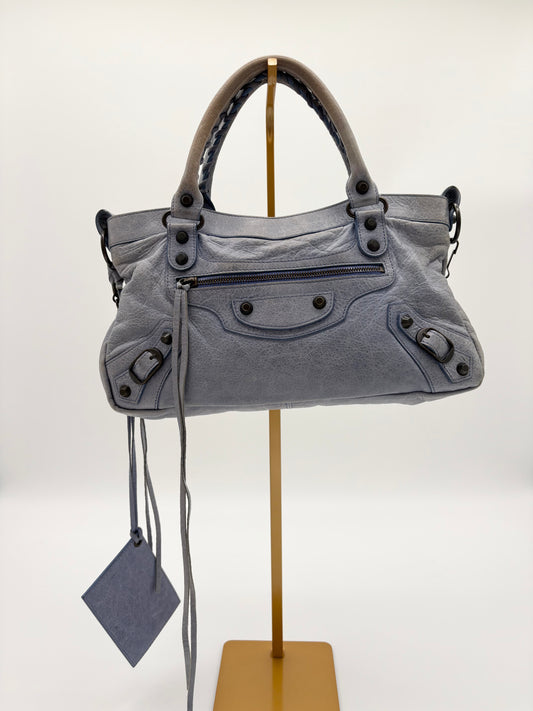 Balenciaga City Bag Light Blue