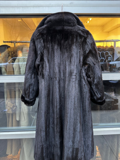 Black Full Length Mink Coat
