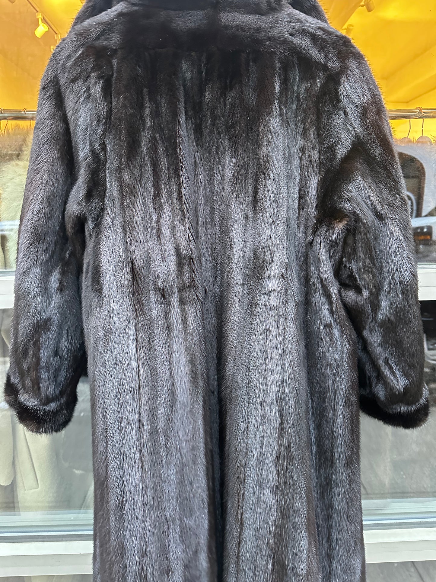 Black Full Length Mink Coat