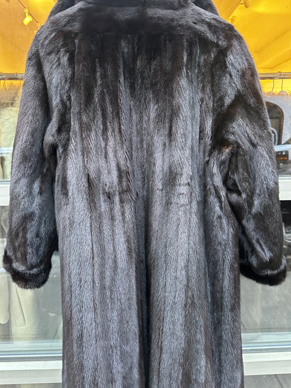 Black Full Length Mink Coat