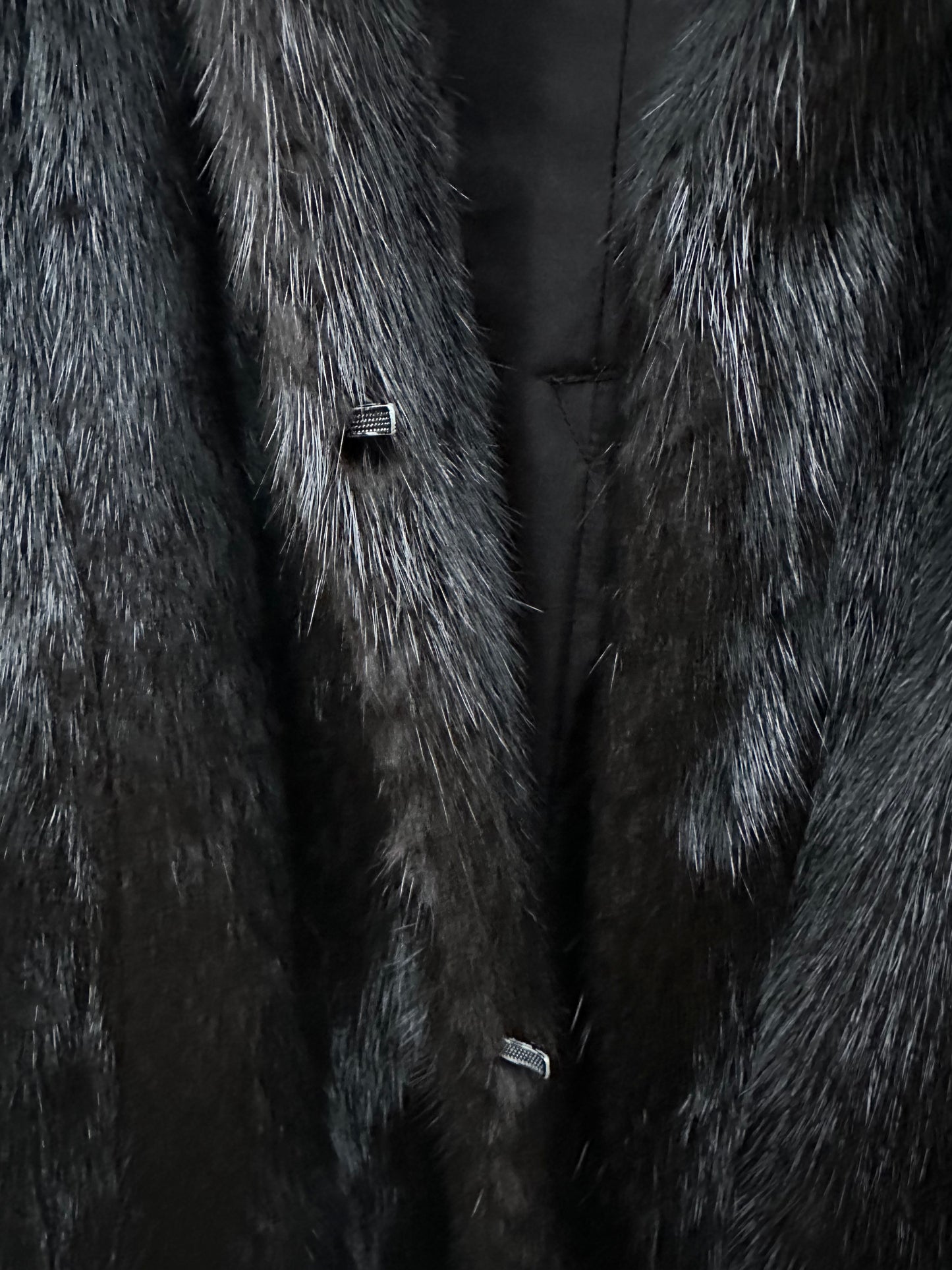 Black Mink Fur Coat
