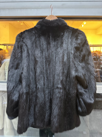 Black Mink Fur Coat