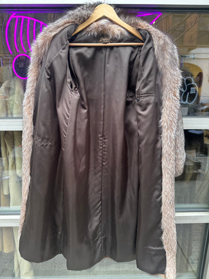 Mahogany Mink Crystal Fox Collar & Sleeves
