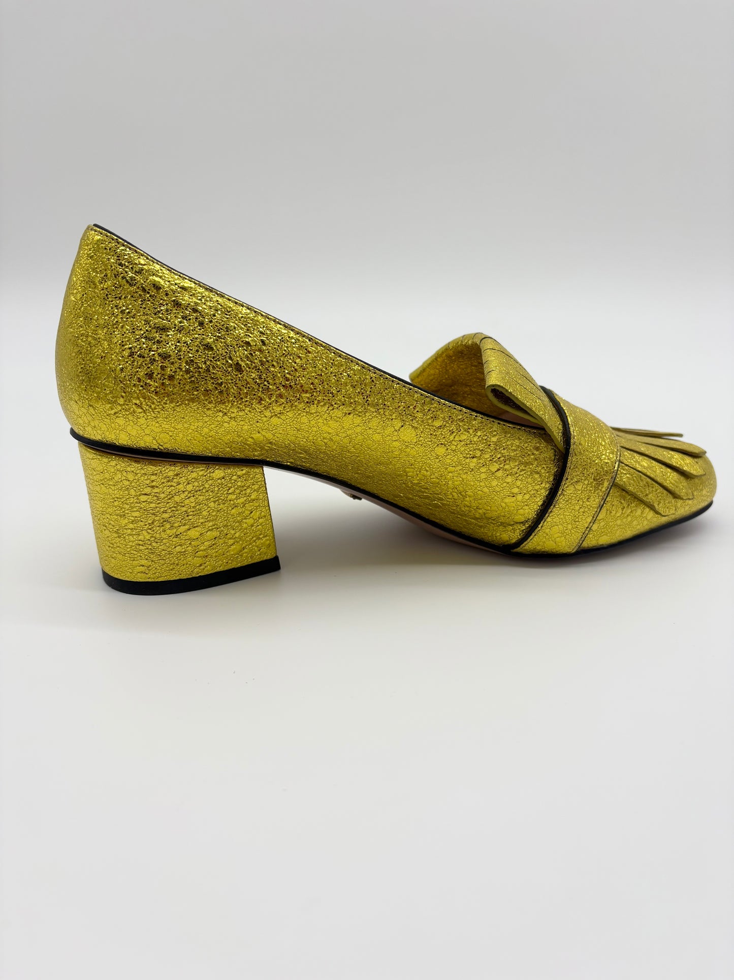 Gucci Marmont Eyelash Fringed Pumps