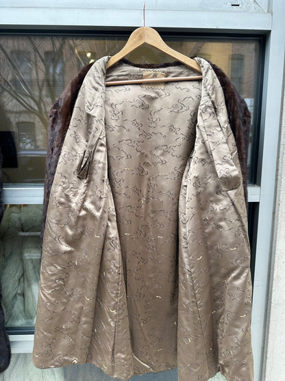 Full Length Vintage Espresso Mink