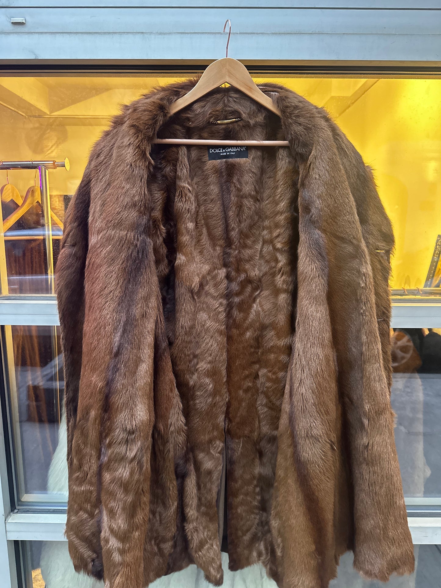 1900's Dolce & Gabbana Mink fur  lined Runway Collectioin