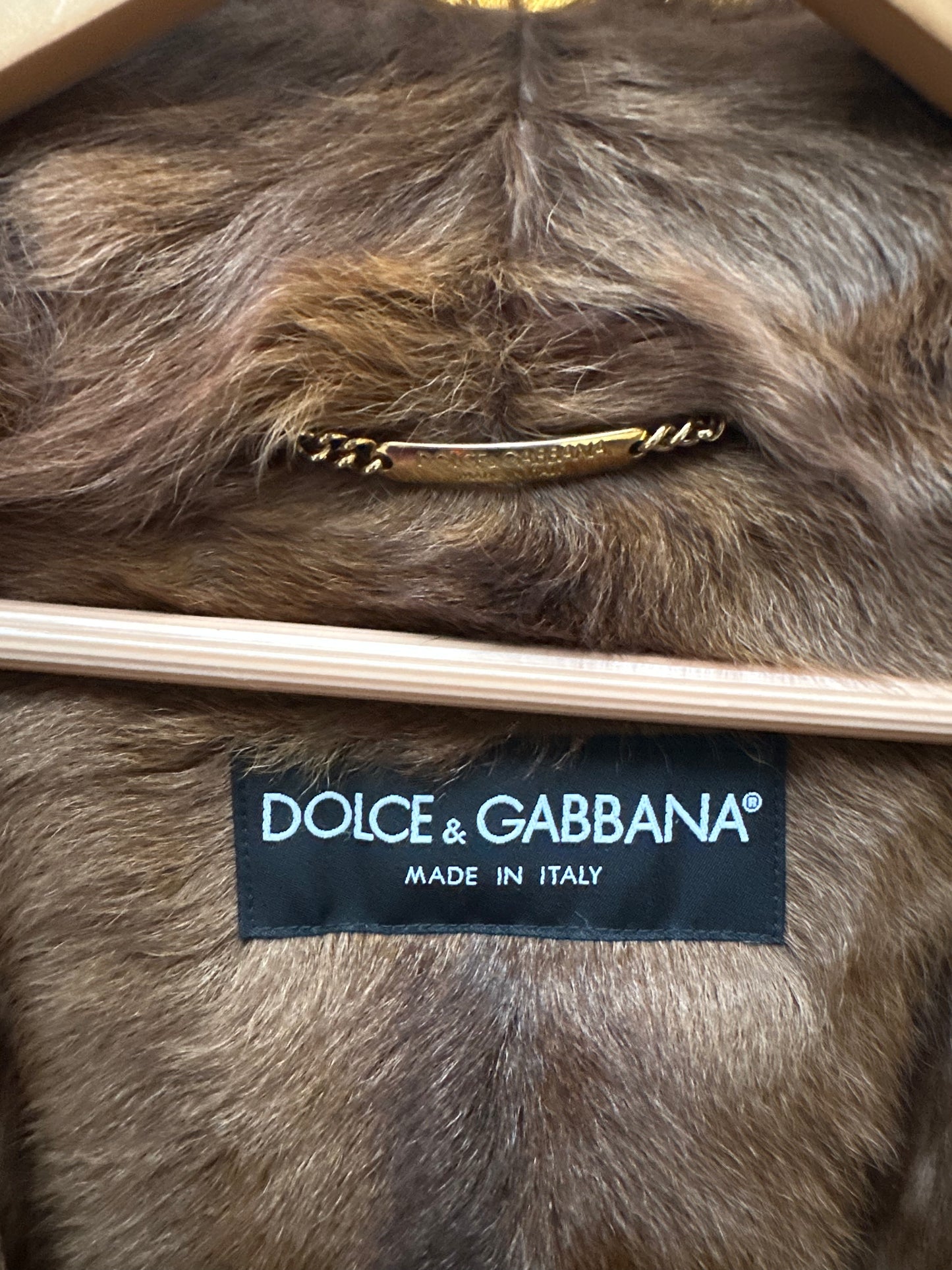 1900's Dolce & Gabbana Mink fur  lined Runway Collectioin