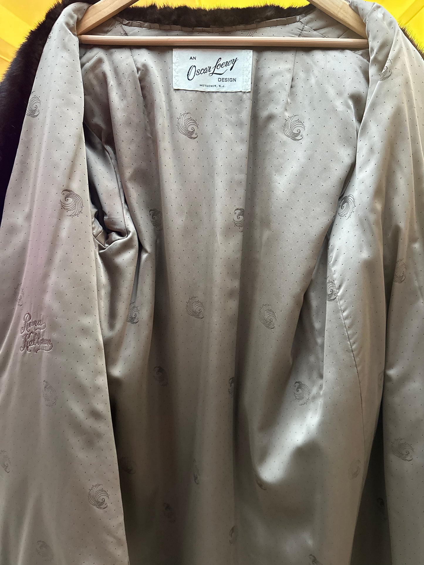 Oscar Loewy Espresso Full Length Mink Coat