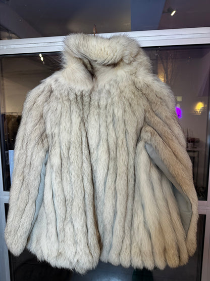 Vintage Cream Fox Fur Coat