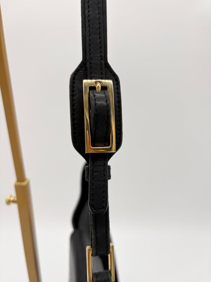 1970’s Gucci Jackie suede and leather black bag