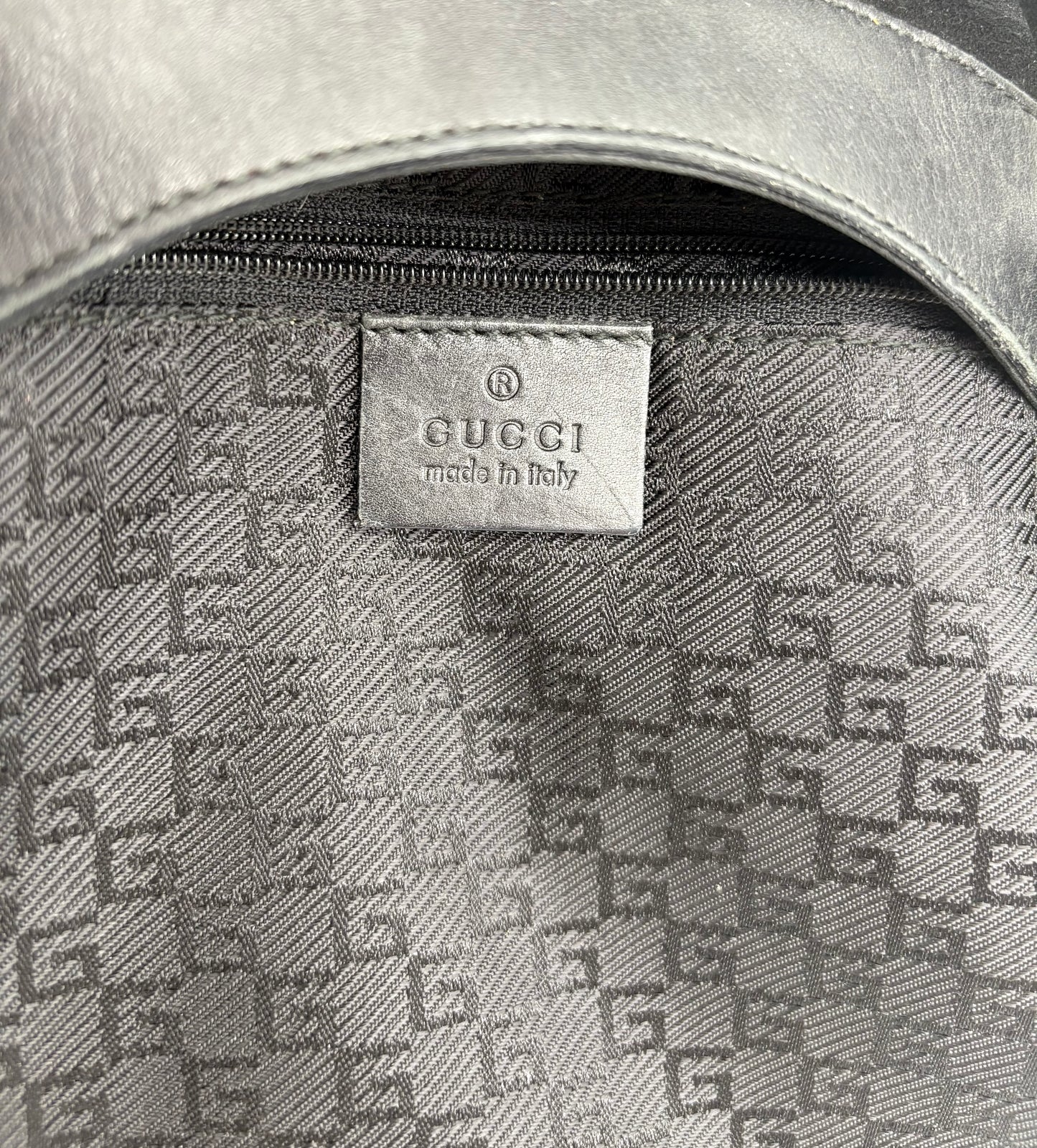 1970’s Gucci Jackie suede and leather black bag