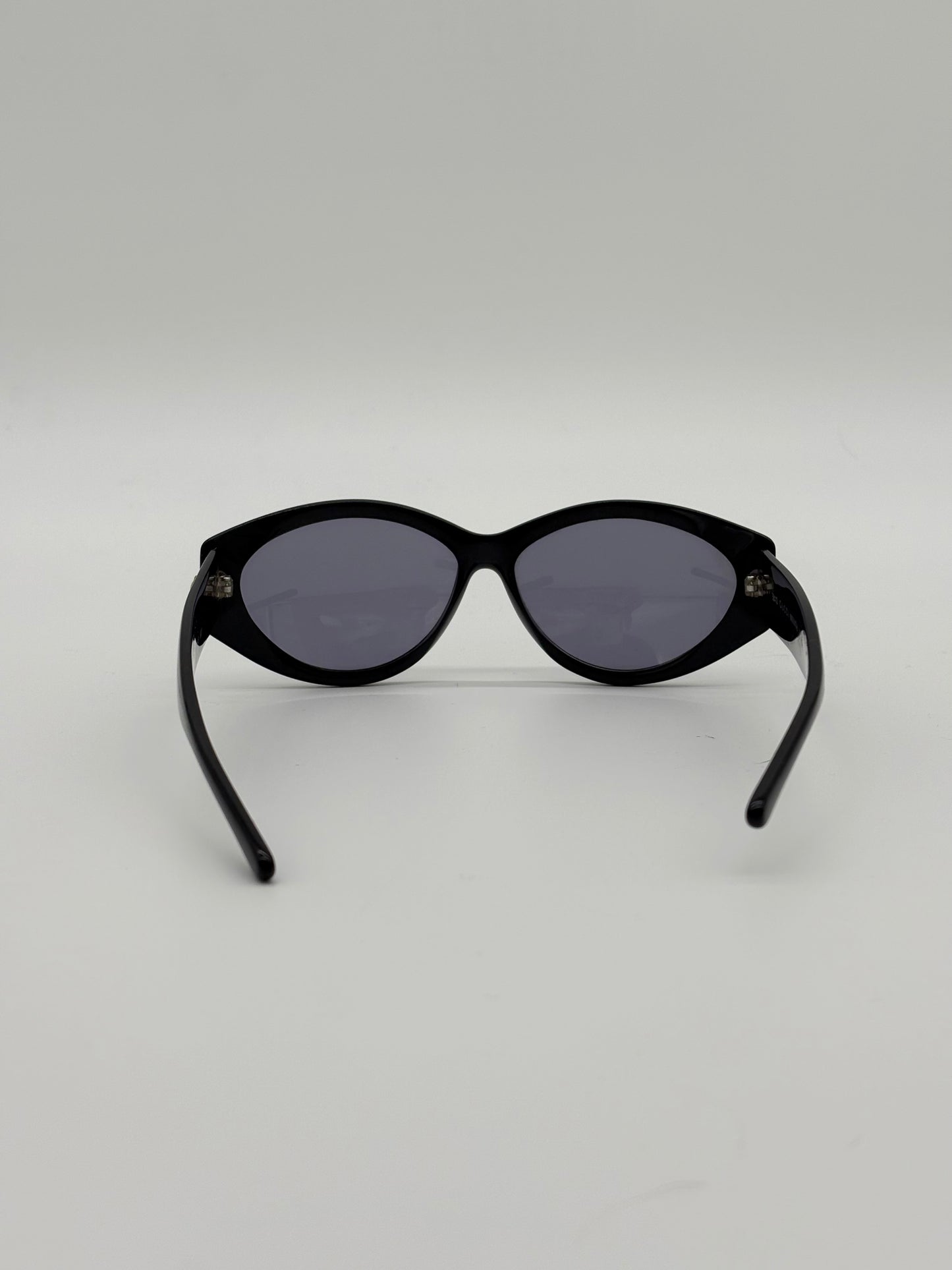 Gucci Thick Black Gold GG Cat Eye Sunglasses