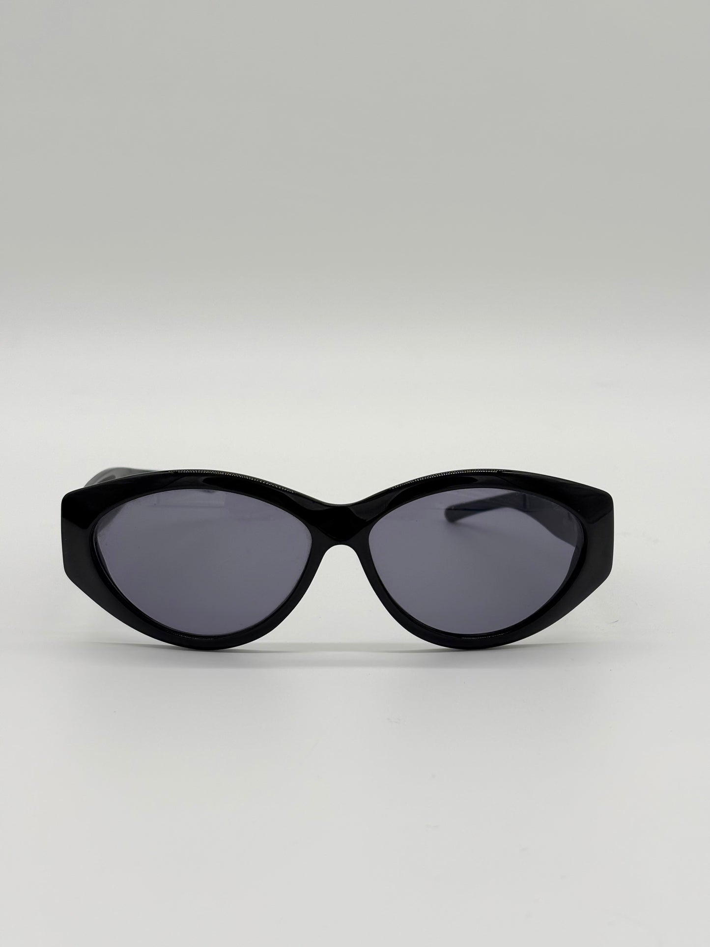 Gucci Thick Black Gold GG Cat Eye Sunglasses