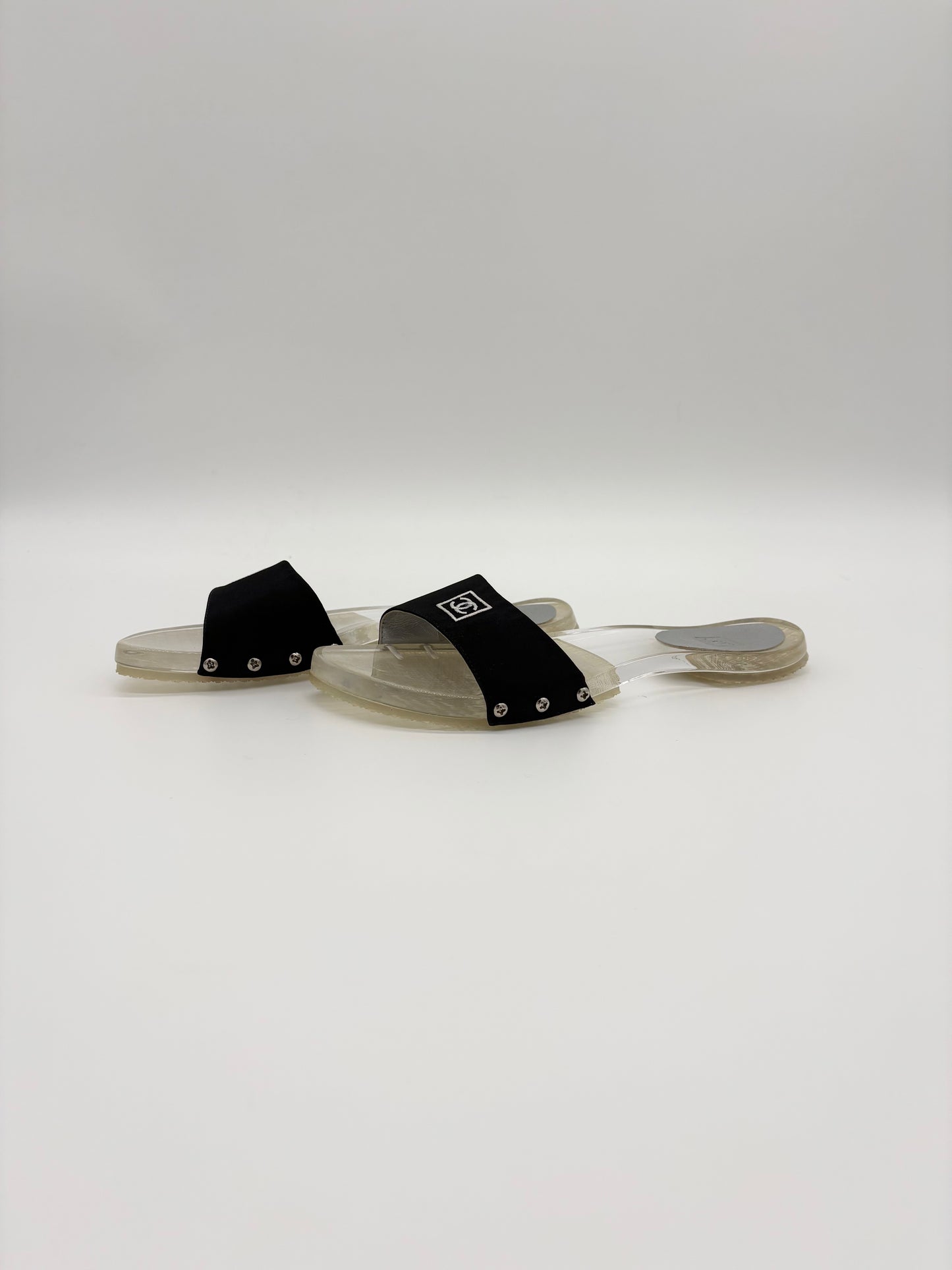 Vintage Chanel Flats Luctie Sport Slides
