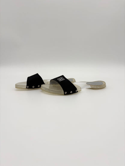 Vintage Chanel Flats Luctie Sport Slides