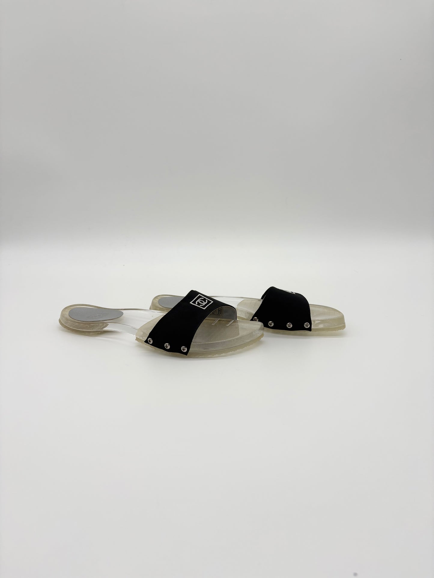 Vintage Chanel Flats Luctie Sport Slides